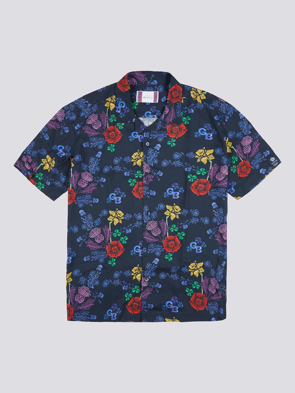 Ben Sherman Team GB Floral Košulje Tamnoplave | 48173-FWGR