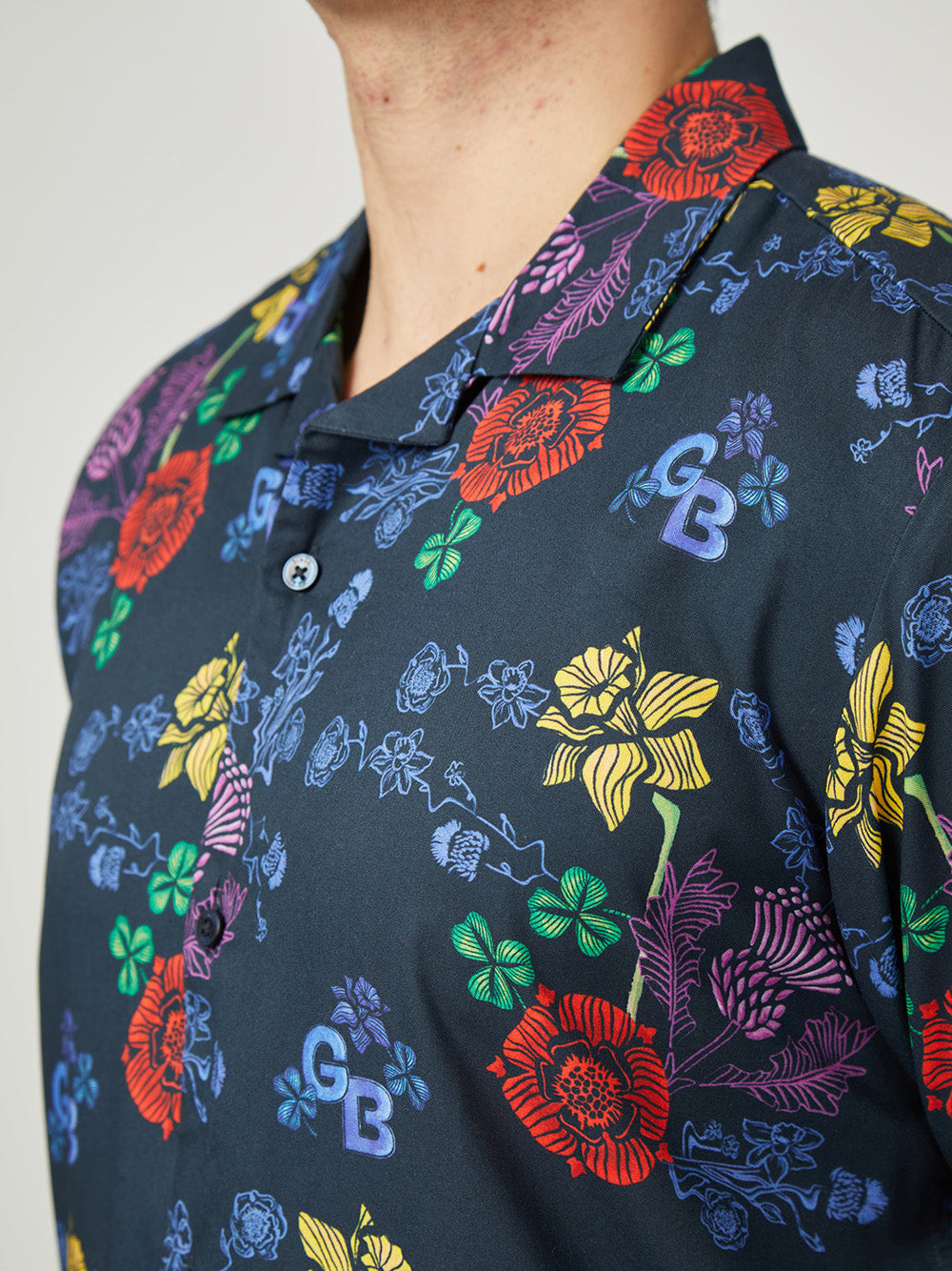 Ben Sherman Team GB Floral Košulje Tamnoplave | 48173-FWGR