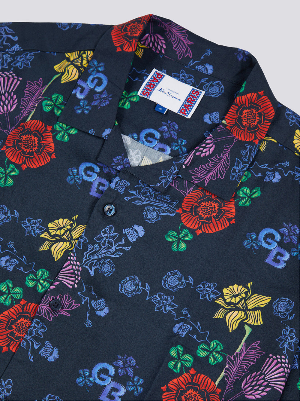 Ben Sherman Team GB Floral Košulje Tamnoplave | 48173-FWGR